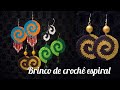 Brinco de crochê espiral, tutorial passo a passo #marcialobocroche