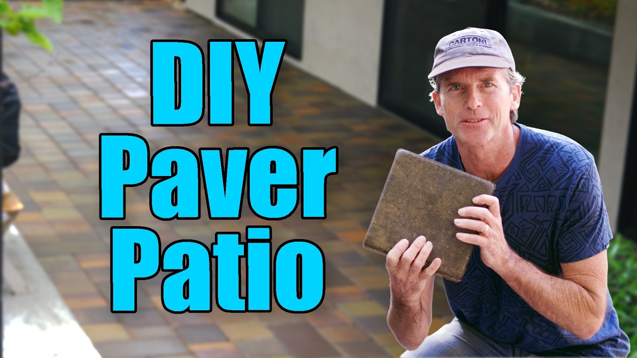 Build a Beautiful Paver Patio Yourself. Start to Finish - YouTube