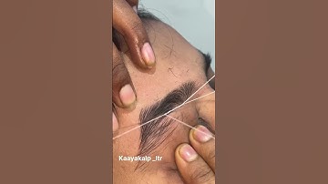 #Right side Eyebrow shape #eyebro niche ka shape de