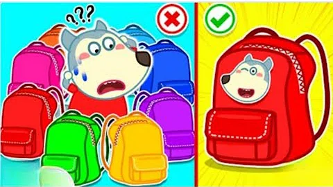 Wolfoo, Don't Choose the Wrong Backpack - Educational Videos for Kids | Wolfoo Channel