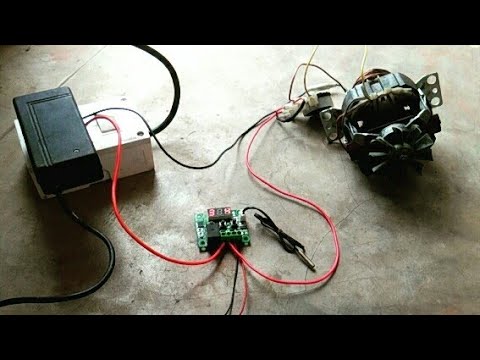 how to control motor with a temperature sensor
