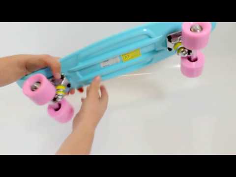 http://skateboard.com.ru Мини-круизер Atemi Apb 17.05 розово-голубой