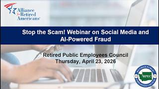 Stop the Scam Webinar - Social Media and AI-Powered Fraud