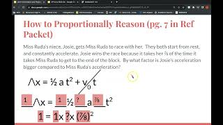 Proportional Reasoning Tutorial