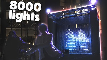 Building a Giant LED cube - Interactive light sculpture