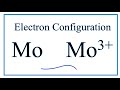 Molybdenum Electron Configuration Concepts