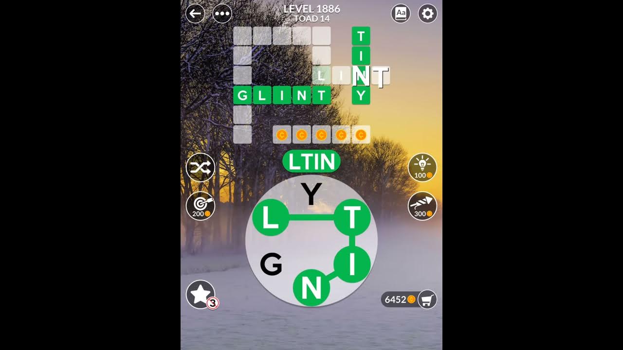Wordscapes Level 1886 Answers - YouTube