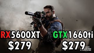 RX 5600 XT vs GTX 1660 Ti in 1080p,1440p and 2160p