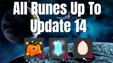 All Runes In RPG SIM Up To Update 14!