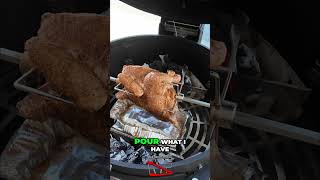 Rotisserie Chicken at Home Tastes Better Than Costco #grilling #bbq #hack
