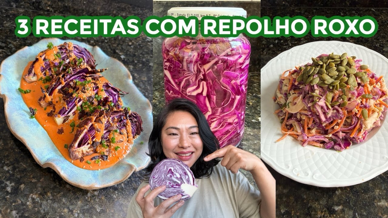 3 RECEITAS COM REPOLHO ROXO