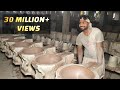 Ceramic toilet seat manufacturing process in factory  how commodes made