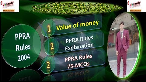 PPRA RULES 2004 with 75+ MCQs | #senior #auditor | #fpsc #fpscjobs2024 #ppra | #mcqs #examprep