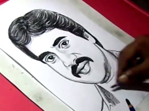 How to Draw Telugu film Hero SUNIL Drawing - YouTube