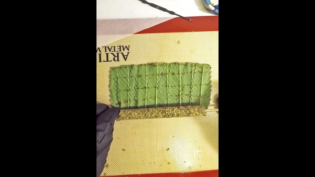 Step by step, rolling a cannagar 