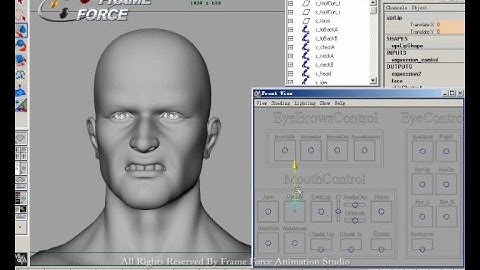 Our UI for facial animation