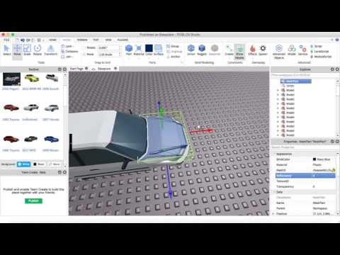 Roblox Car Tutorial How To Mesh Cars Youtube - mesh roblox car