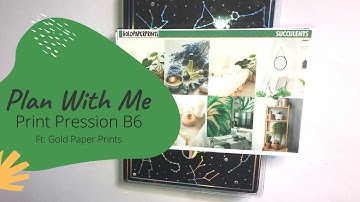 Plan with me // Print Pression B6 // Succulents