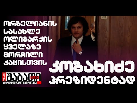 ‼ კობახიძე პრეზიდენტად - ორბელიანის სასახლე ოლიგარქის ყველაზე მორჩილი კაცისთვის