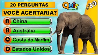 QUIZ VIRTUAL 54 - Perguntas de Conhecimentos Gerais para Gincanas (Perguntas  Fáceis) 