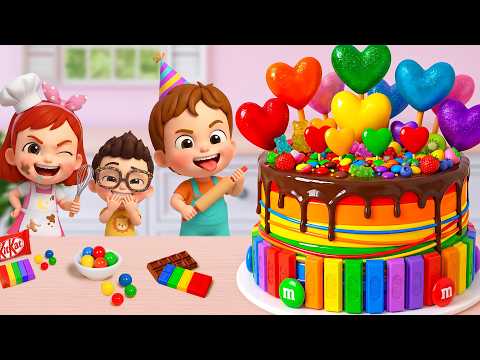 Best Miniature Rainbow Cake Tutorial 🌈 Yummy Mini Rainbow Chocolate Heart Cake Recipe 🍰 Yummy Teeny