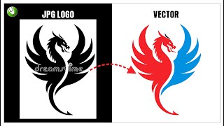 How to Trace any JPG Logo to Vector | Quick Convert A JPG to Vector | Tips & Tricks