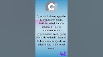 C Programlama Dili #shorts