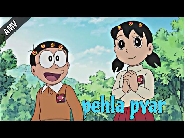 Nobita and shizuka love status 😘💕🥰😍 || pehla pyar || Doremon amv class=