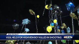 Vigil held for 6-year-old Highview boy killed in shooting