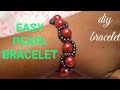 diy beaded bracelet | how to make Beaded bracelet | pearl bracelet |  beaded bracelet