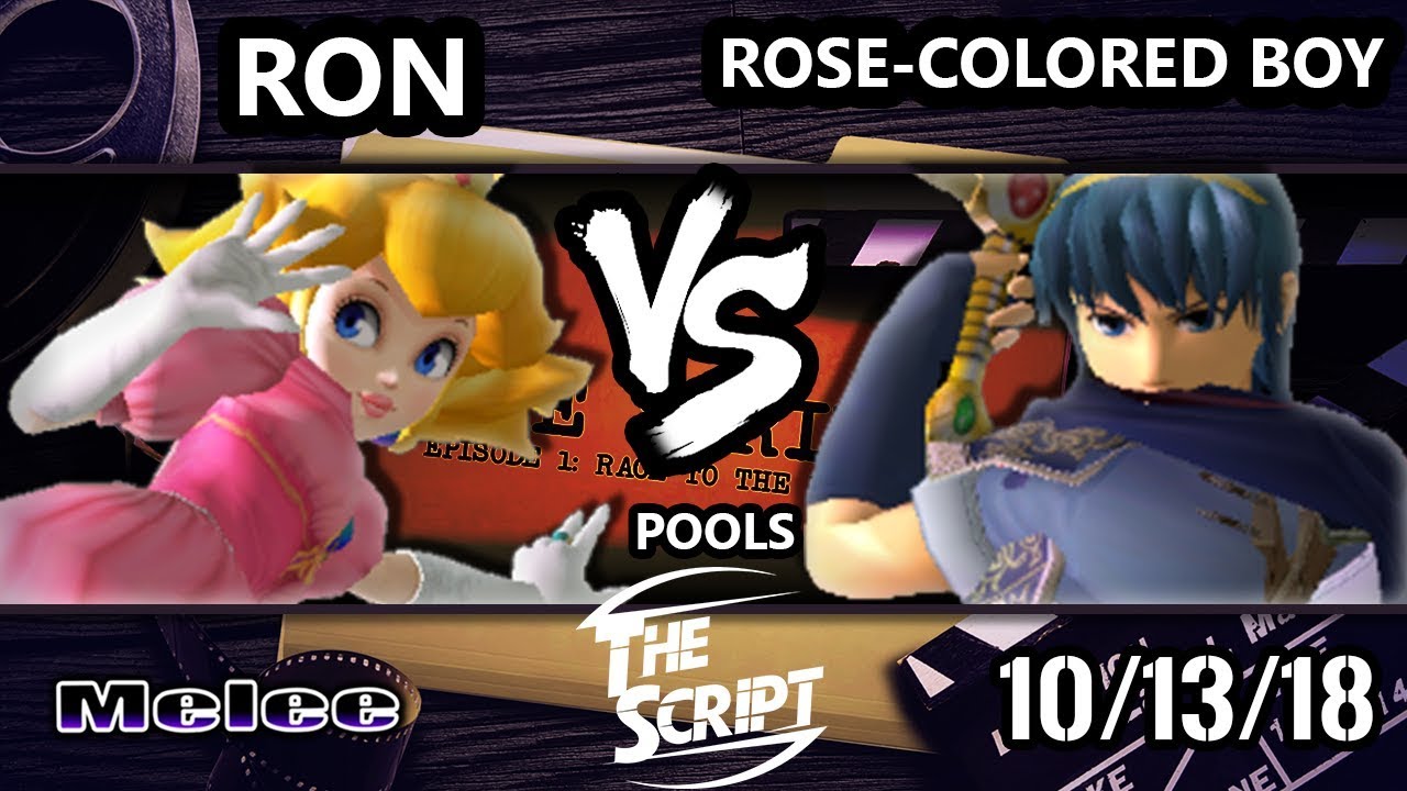 The Script -  Ron (Peach) Vs.  Rose-Colored Boy (Marth) - Smash Melee Round Robin Pools