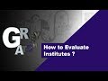 How to evaluate institutes   greyatom
