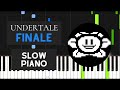 Finale Slow Piano Tutorial Undertale