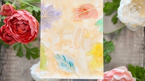 Unity Quick Tip: Fall Watercolor Card {Embossing Series Video 1}