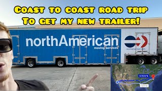 Coast to Coast Road Trip From Virginia to California As a Truck Driver to Pick Up My New Trailer