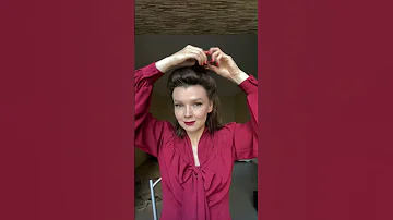 1940s Hairstyle Using Side Combs 1940shair 40shair Hairtutorial Vintagehair Shorts 
