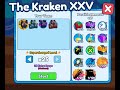 Defeating tier 25 kraken boss  pet catchers