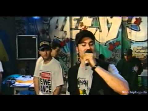 Rhymez'R'Uz (Sharkey, OXD) ft. DJ Lifeforce - Vinyl muss bleiben LIVE @ VIVA Freestyle (1994)