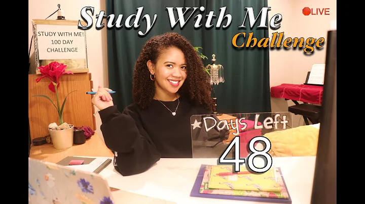 4 HOUR STUDY WITH ME | 100 Day Challenge - Day 53| Calming Rain w/ Talking |  50/10 Method