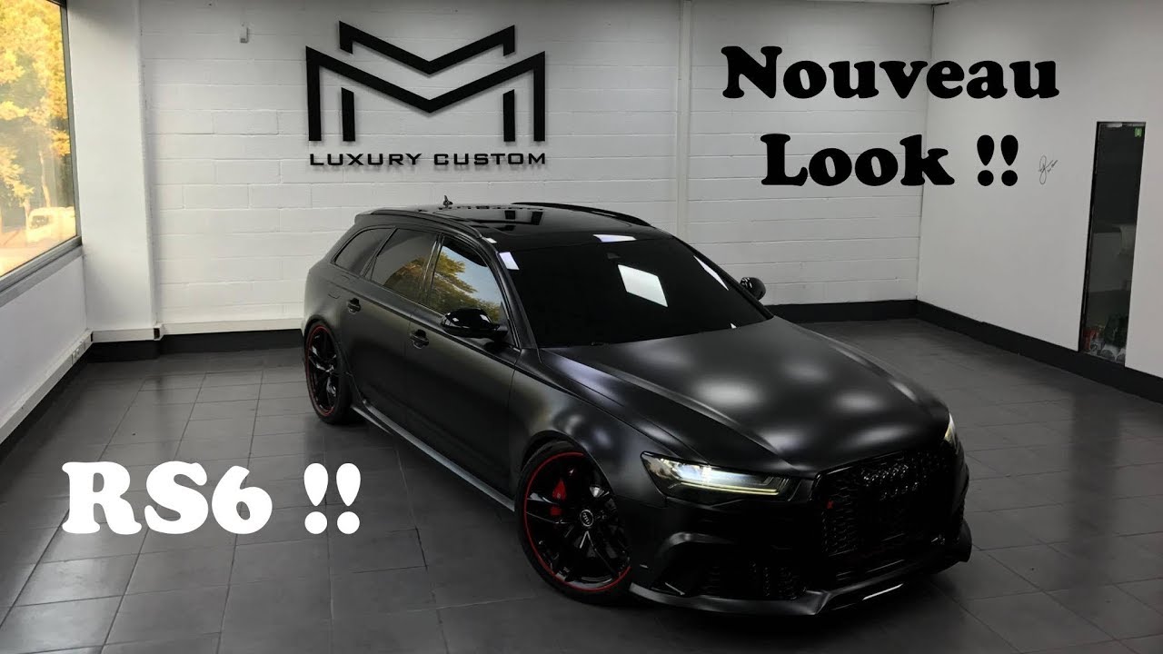 Covering noir satin sur Audi RS6 dans les Bouches du Rhône a fos