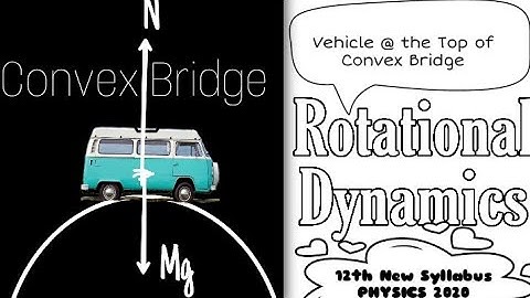 Vehicle at the top of Convex Bridge|vertical circular motion|Rotational Dynamics|12th Phy 2020|#12