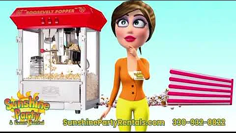 Popcorn machine customer operating instructions