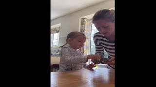 Baby Girl Staying Strong Through The Candy Patience Challenge