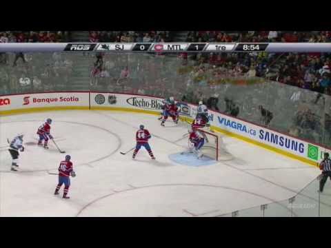 Carey Price saves on Dany Heatley and Patrick Marl...