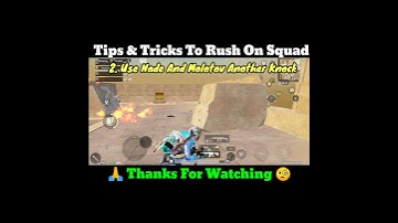 Tips & Tricks To Rush On Squad 100% Works #shorts #bgmi #ytshorts #bgmitipsandtricks  #youtubeshorts