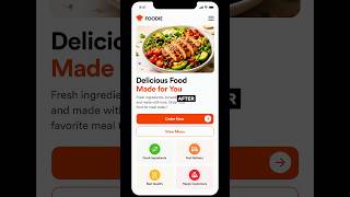 Watch This Food App UI Glow Up    👀✨ #figma #wireframe #foodapp #shorts #wireframing