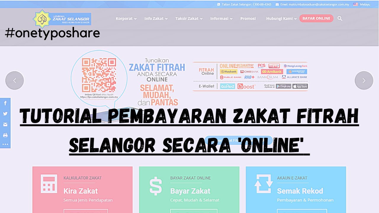 Bayar fitrah online selangor