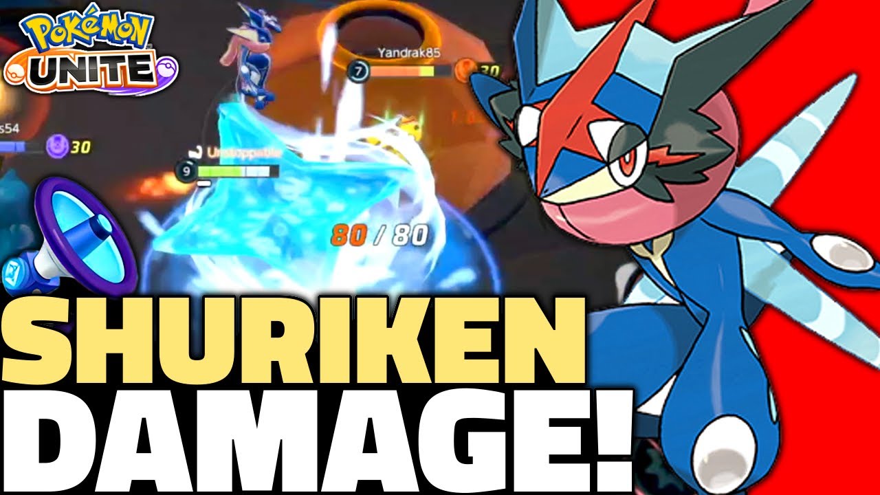 Pokémon Unite Greninja SHURIKEN AMPLIFIER Build!😳 (Greninja Build Guide ...