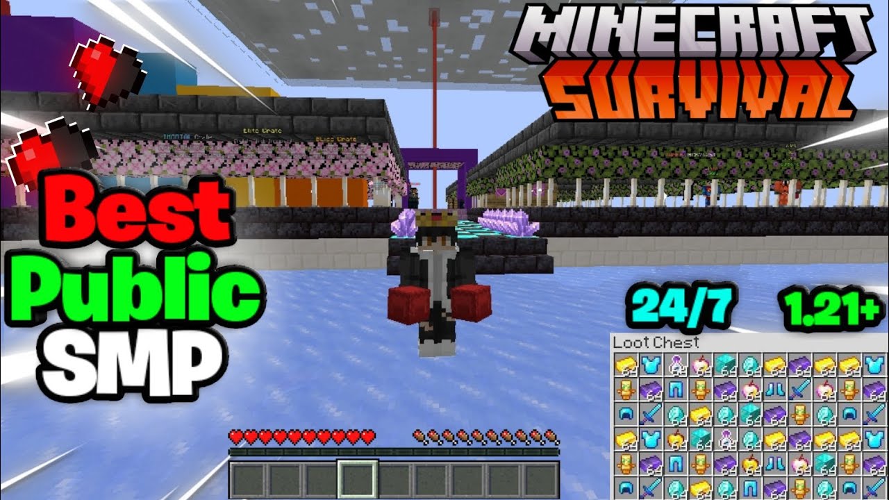 🤤 New Best Public Survival Server For Minecraft 🌋 | Java/Pe/Pojav | 24/ ...