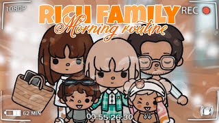 Rich family morning routine ☀|| Aesthetic  ||school day ||  VOICE